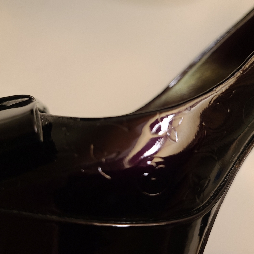 Louis Vuitton True open toe platform pump Amarante - Picture 8 of 8